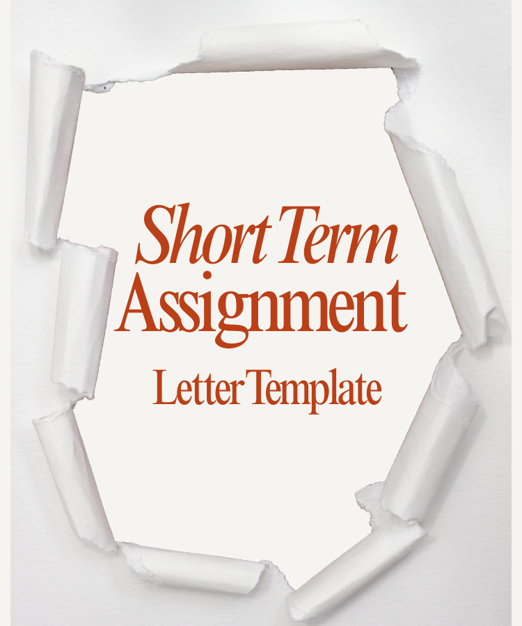 Short Term Assignment Letter Template