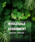 Wholesale Assignment Contract Template
