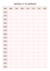 Daily Routine Time Table Chart Template daily-routine-time-table-chart-template