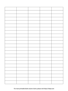 Printable 5 Column Chart Template printable-5-column-chart-template
