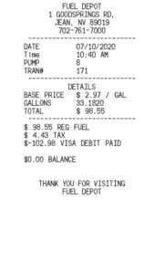 Free Gas Station Receipt Template free-gas-station-receipt-template