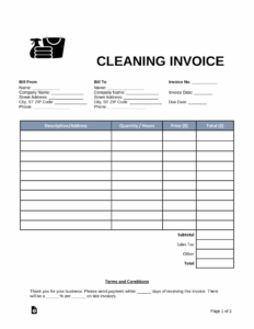 Free House Cleaning Receipt Template free-house-cleaning-receipt-template