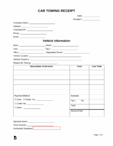Free Tow Truck Receipt Template free-tow-truck-receipt-template