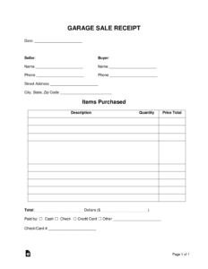Garage Sale Purchase Receipt Template garage-sale-purchase-receipt-template