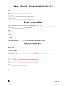 Real Estate Payment Receipt Template real-estate-payment-receipt-template