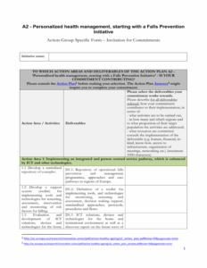 commitment-action-document-template