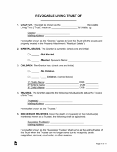 Living Trust Document Template living-trust-document-template
