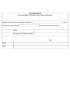 Proof of Life Document Template proof-of-life-document-template