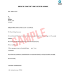 Medical Appointment Excuse Note Template