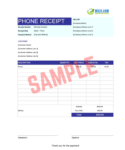 Mobile Phone Sale Receipt Template