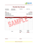 Monthly Rent Receipt Template Ontario