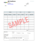 Home Health Care Receipt Template